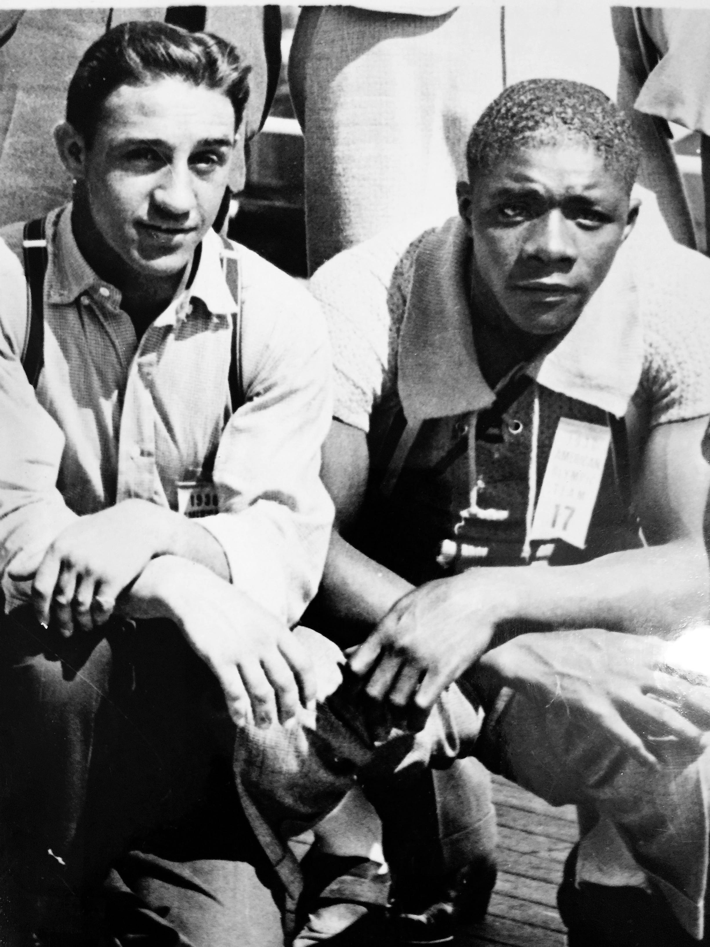 Howell King (right), as he appeared in 1936 around the time of the Berlin Olympics, will forever be connected in Olympic history to Joe Church, from Batavia, New York. King, who earned the right to represent the United States in the boxing competition as a welterweight, and Church (left), who made the trip to Berlin as an alternate featherweight on the U.S. boxing team, were sent home by U.S. Olympic officials despite the fact that there was no evidence that King had committed any wrongdoing with Church or anyone else.